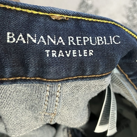 Banana Republic Traveler Jeans Mens Size 34X32 Blue Slim Fit Medium Wash - Picture 8 of 11
